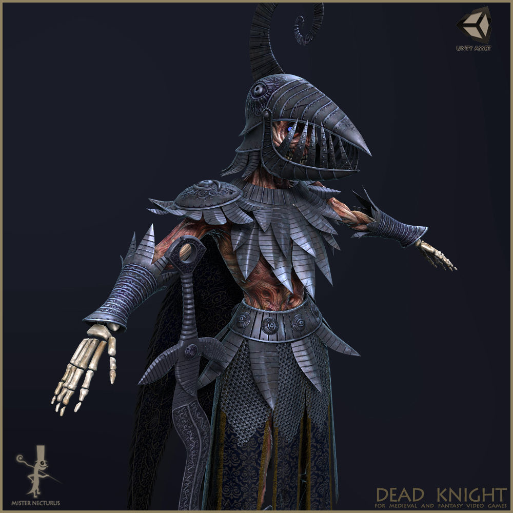 Dead Knight Low-poly 3D model_4
