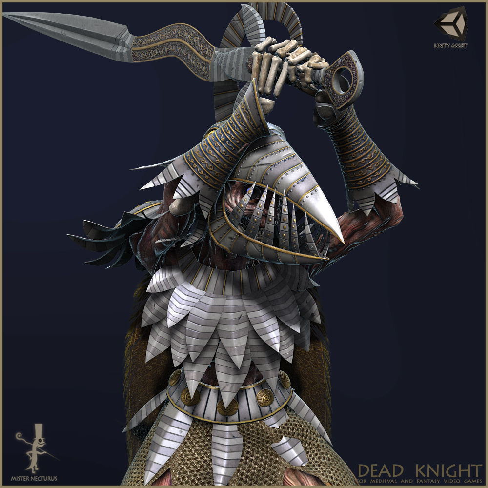 Dead Knight Low-poly 3D model_15