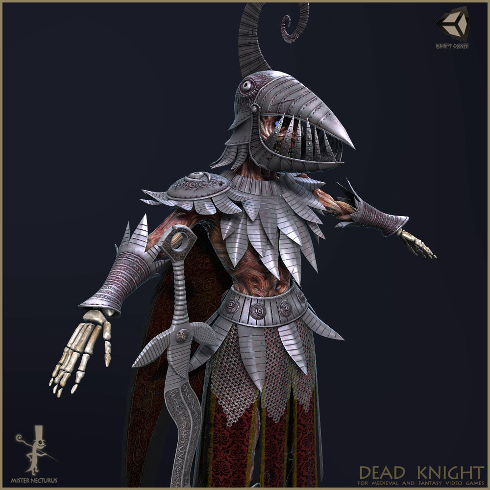 Dead Knight Low-poly 3D model_12