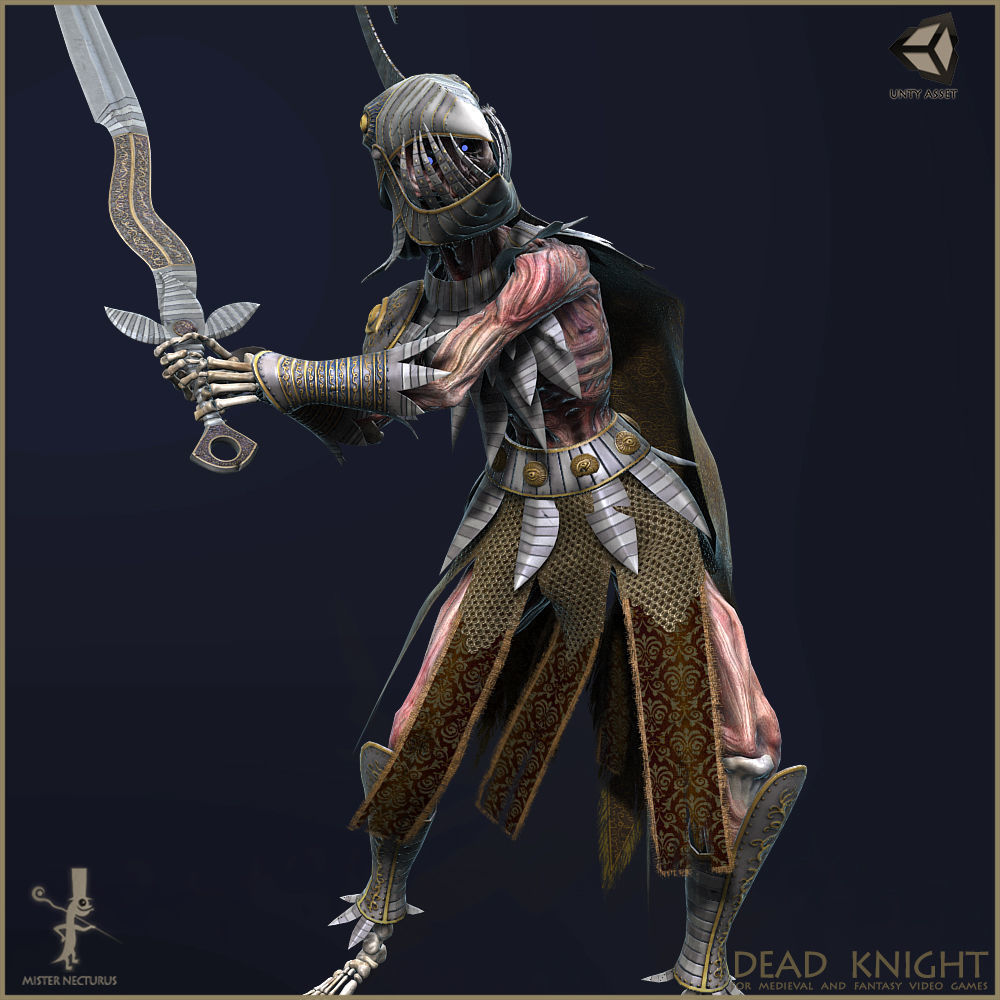 Dead Knight Low-poly 3D model_17