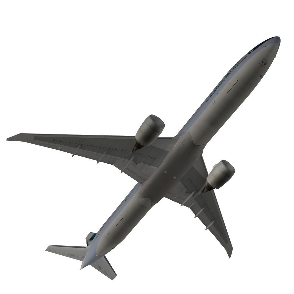 Boeing 777-300ER Cathay Pacific 3D model_2