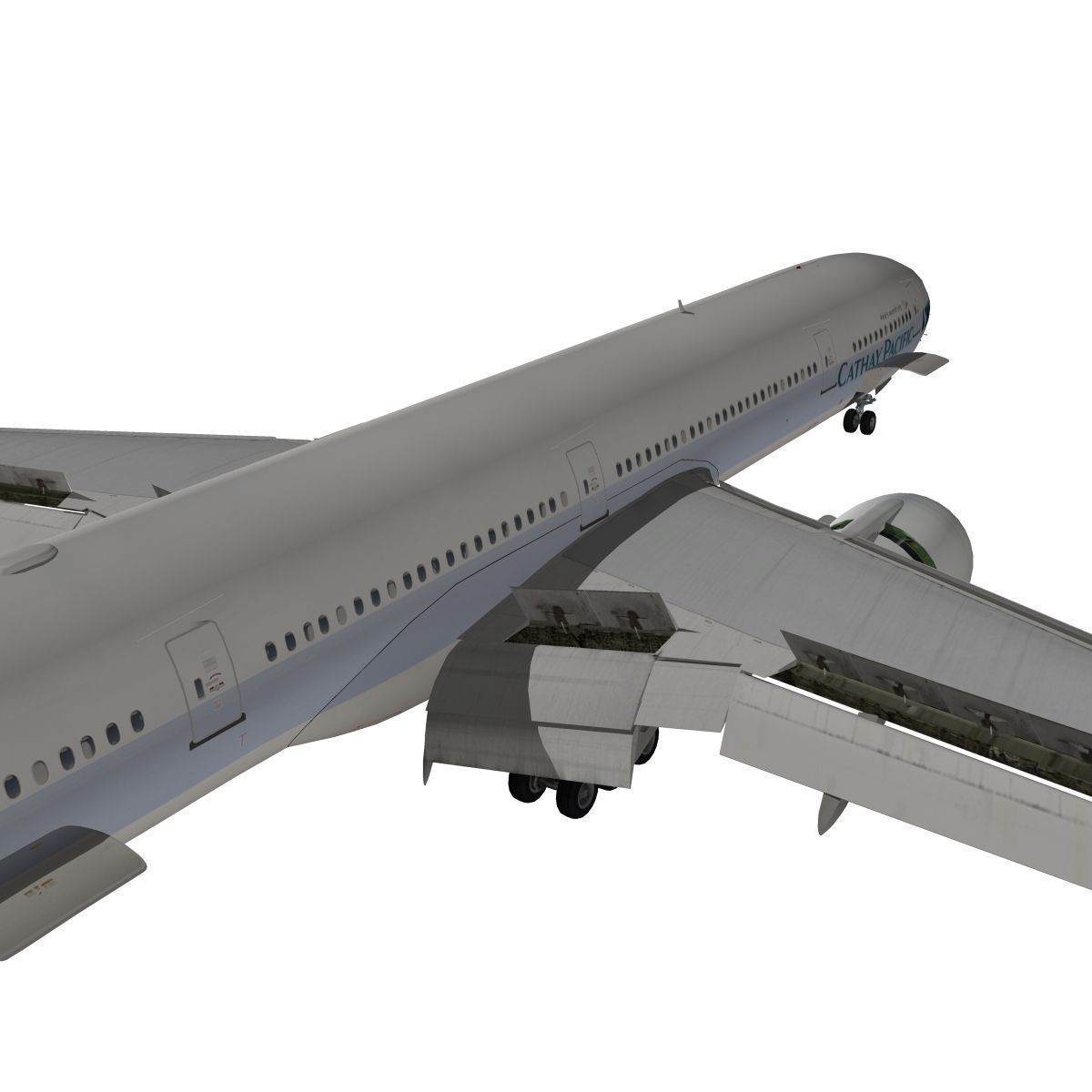 Boeing 777-300ER Cathay Pacific 3D model_10
