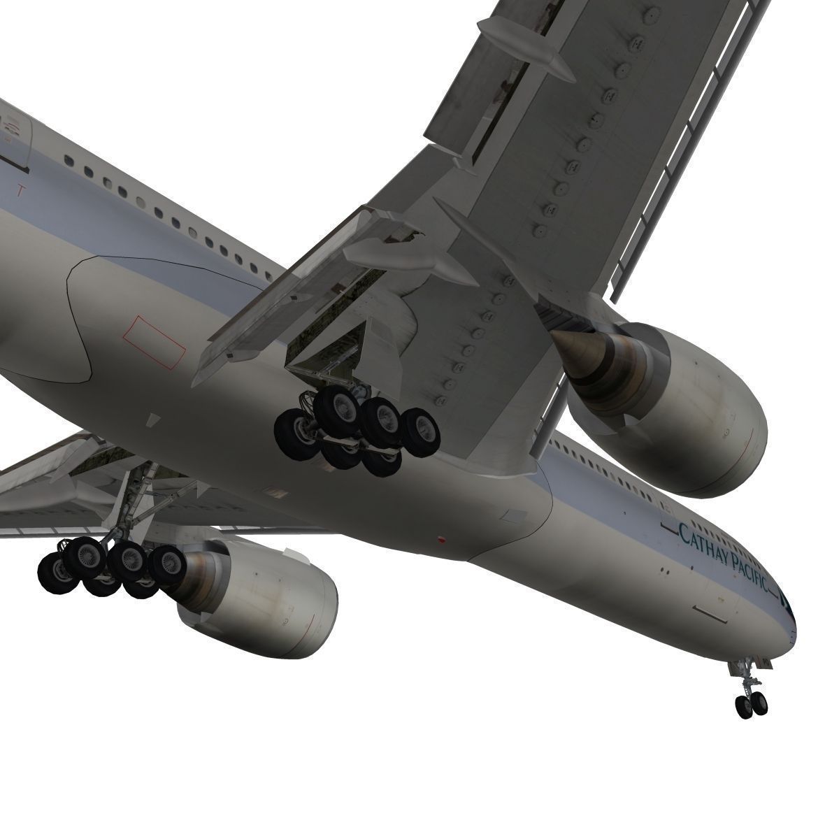 Boeing 777-300ER Cathay Pacific 3D model_11