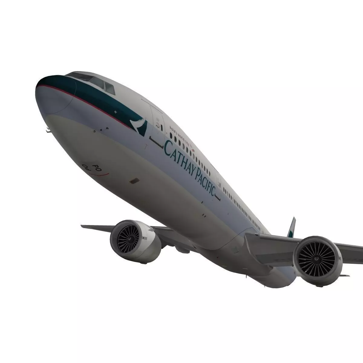 Boeing 777-300ER Cathay Pacific 3D model_0