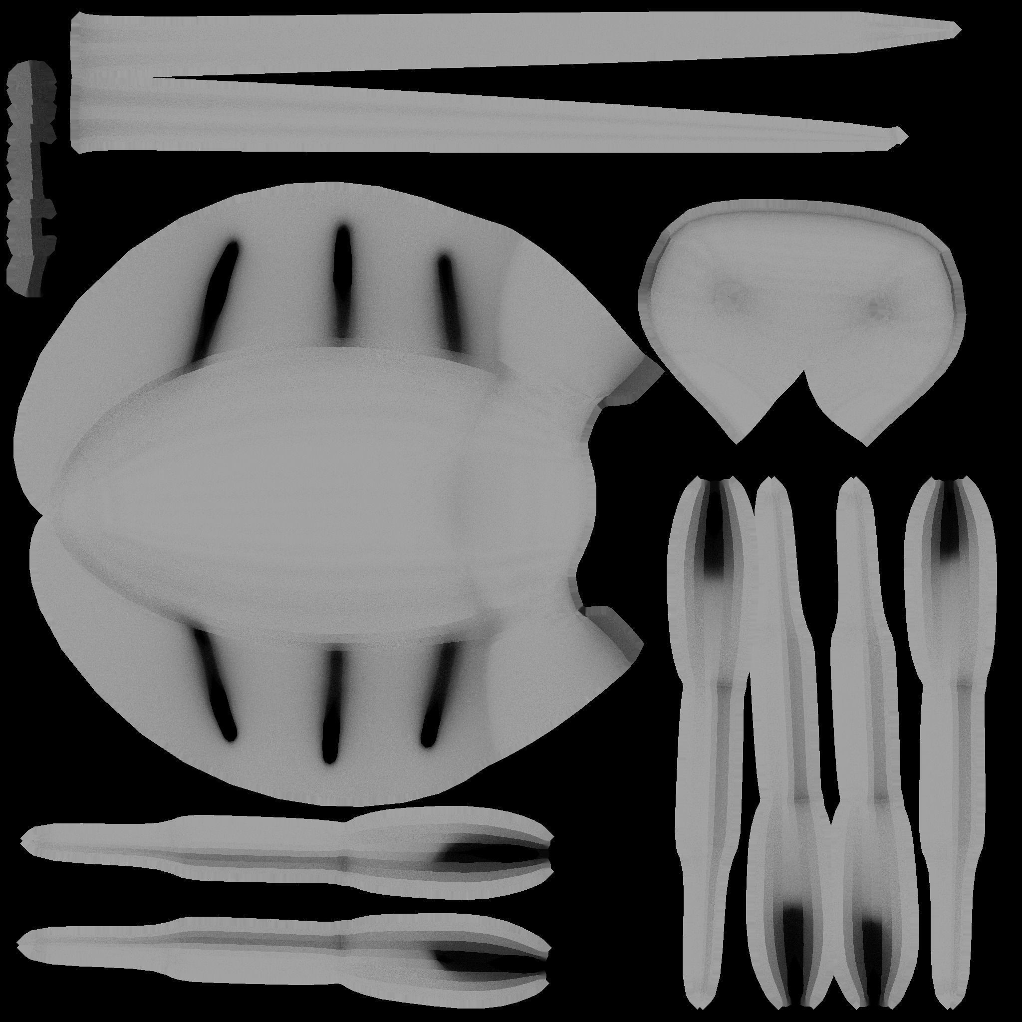 Cockroaches Animated Rigged Low-poly 3D model_5