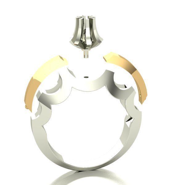 ENGAGEMENT RING 3D print model_3