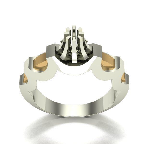 ENGAGEMENT RING 3D print model_1