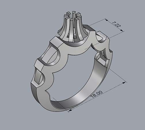ENGAGEMENT RING 3D print model_4