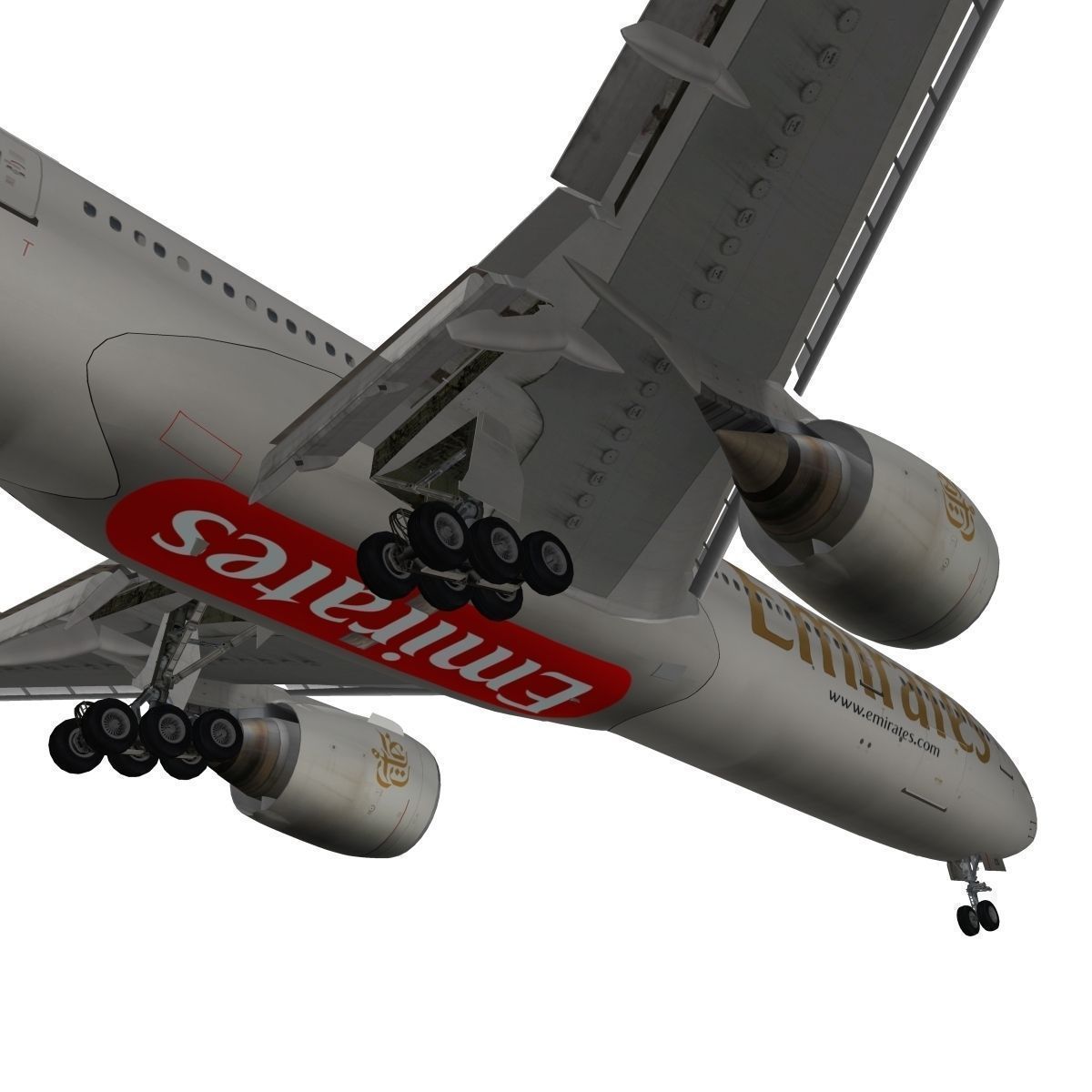 Boeing 777-300ER Emirates 3D model_10