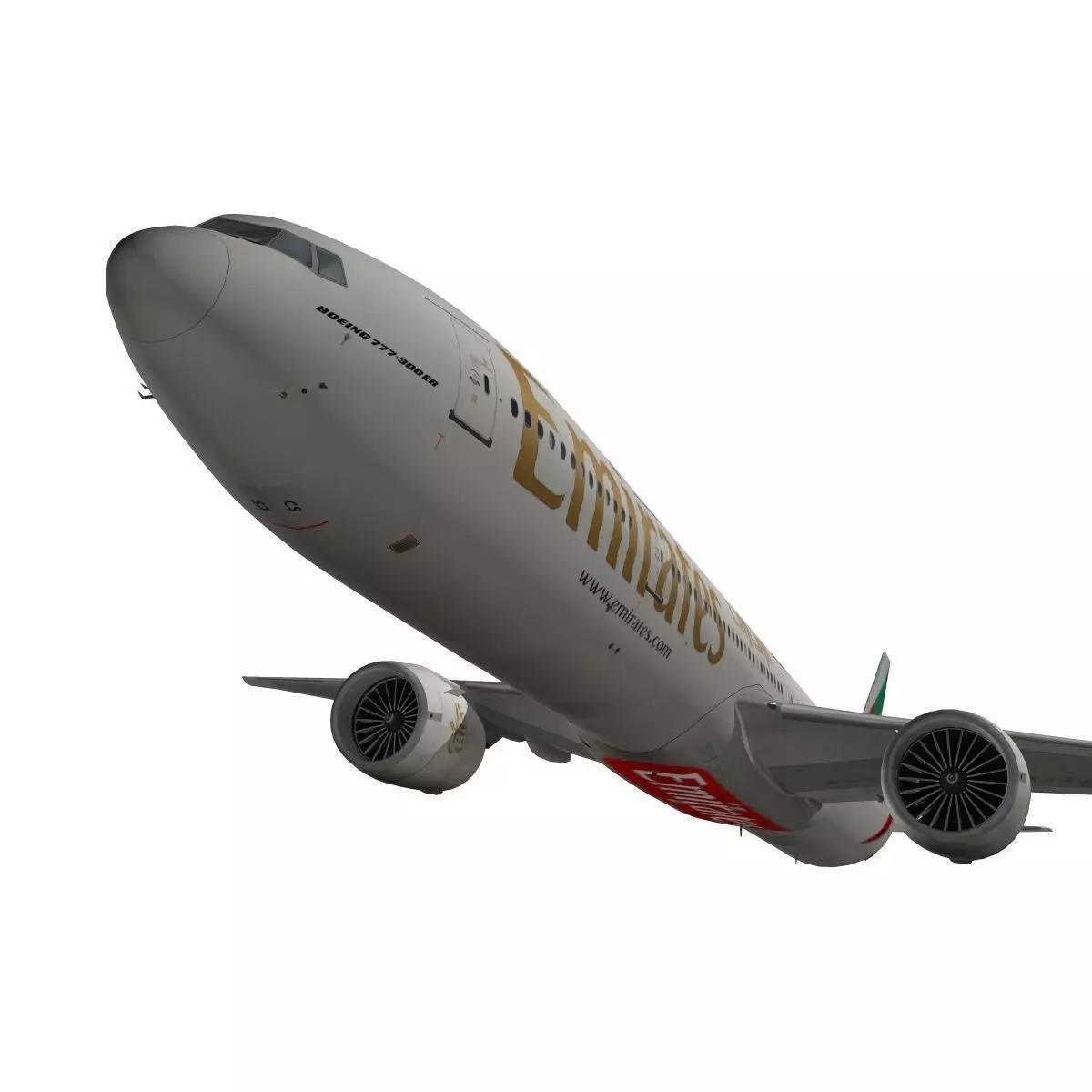 Boeing 777-300ER Emirates 3D model_0