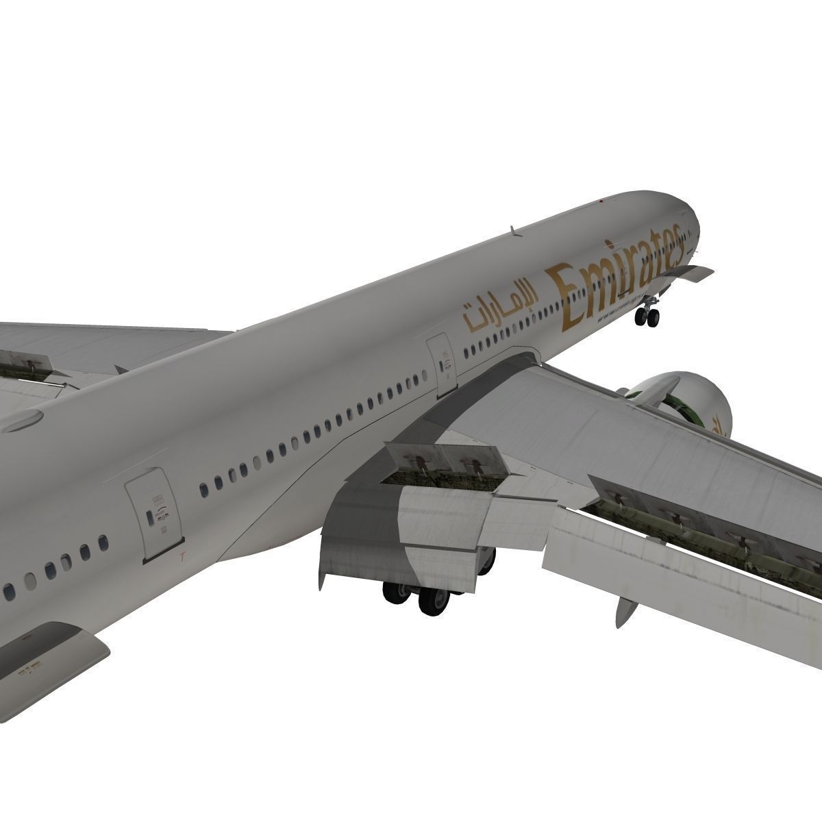 Boeing 777-300ER Emirates 3D model_7