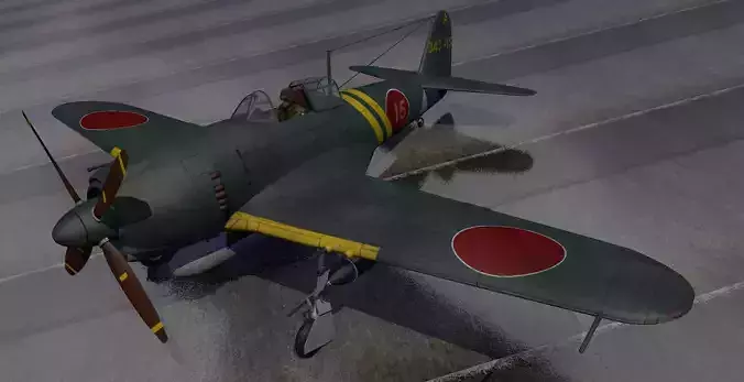 Kawanishi N1K2-J Shiden Kai - George 3D model