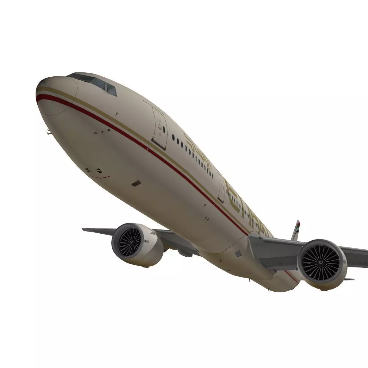 Boeing 777-300ER Etihad Airways 3D model