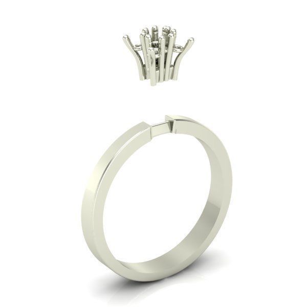ENGAGEMENT RING 3D print model_3