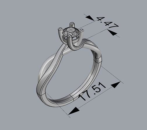 ENGAGEMENT RING 3D print model_4