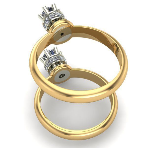 ENGAGEMENT RING 3D print model_2