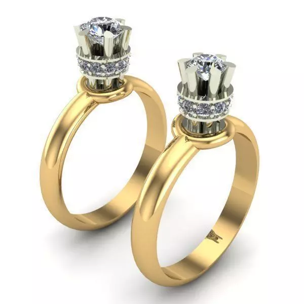 ENGAGEMENT RING 3D print model_0