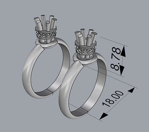 ENGAGEMENT RING 3D print model_4