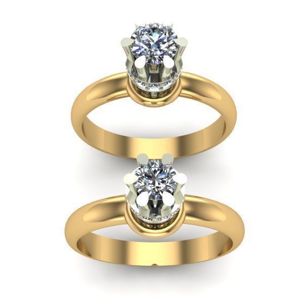 ENGAGEMENT RING 3D print model_1