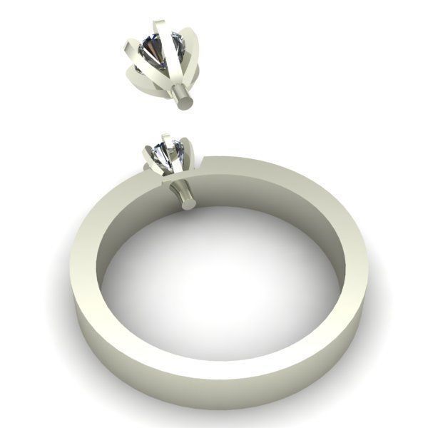 ENGAGEMENT RING 3D print model_2