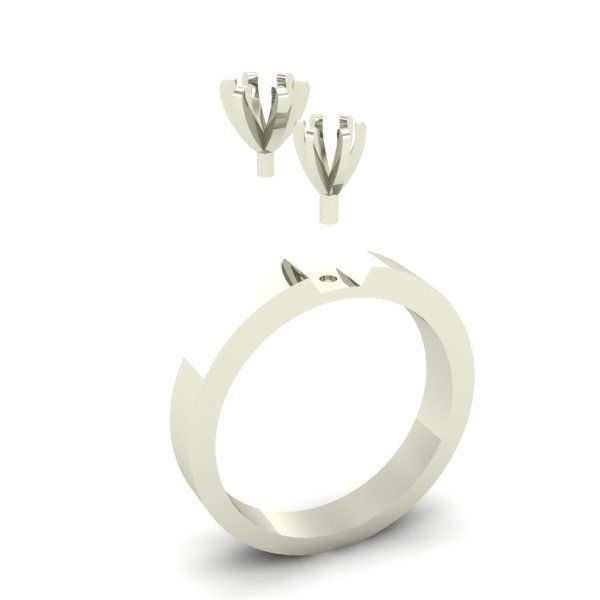 ENGAGEMENT RING 3D print model_3
