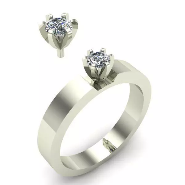 ENGAGEMENT RING 3D print model_0