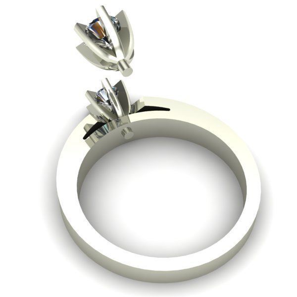 ENGAGEMENT RING 3D print model_2