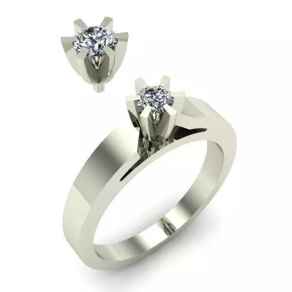 ENGAGEMENT RING 3D print model_0