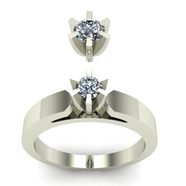 ENGAGEMENT RING 3D print model_1