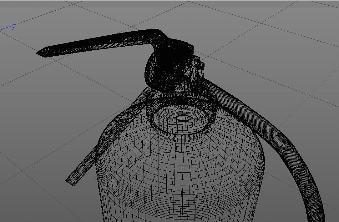 Fire Extinguisher Cylinder 3d Modeling Low-poly 3D model_10