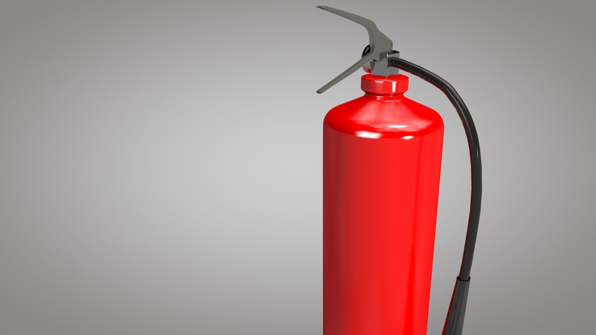 Fire Extinguisher Cylinder 3d Modeling Low-poly 3D model_1