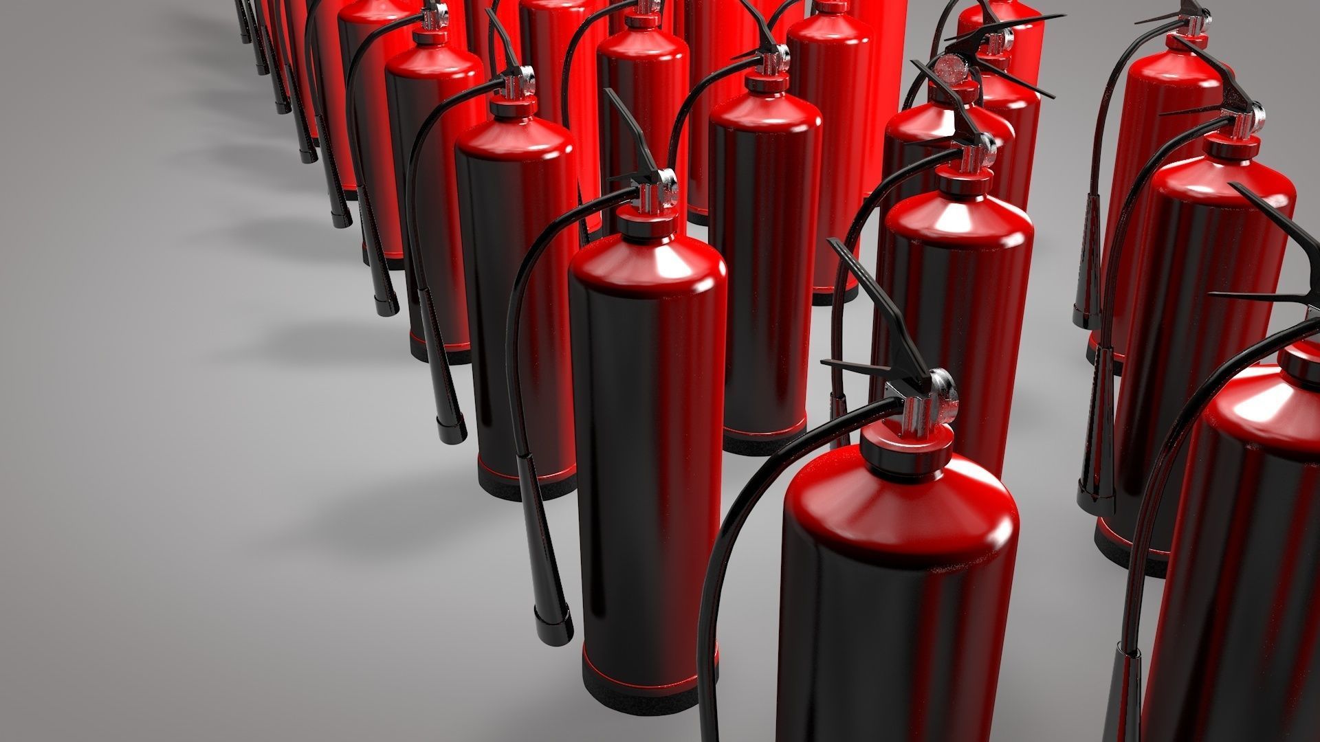 Fire Extinguisher Cylinder 3d Modeling Low-poly 3D model_4