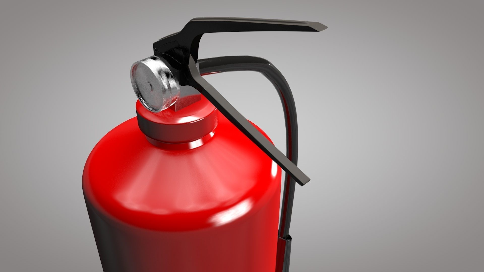 Fire Extinguisher Cylinder 3d Modeling Low-poly 3D model_5