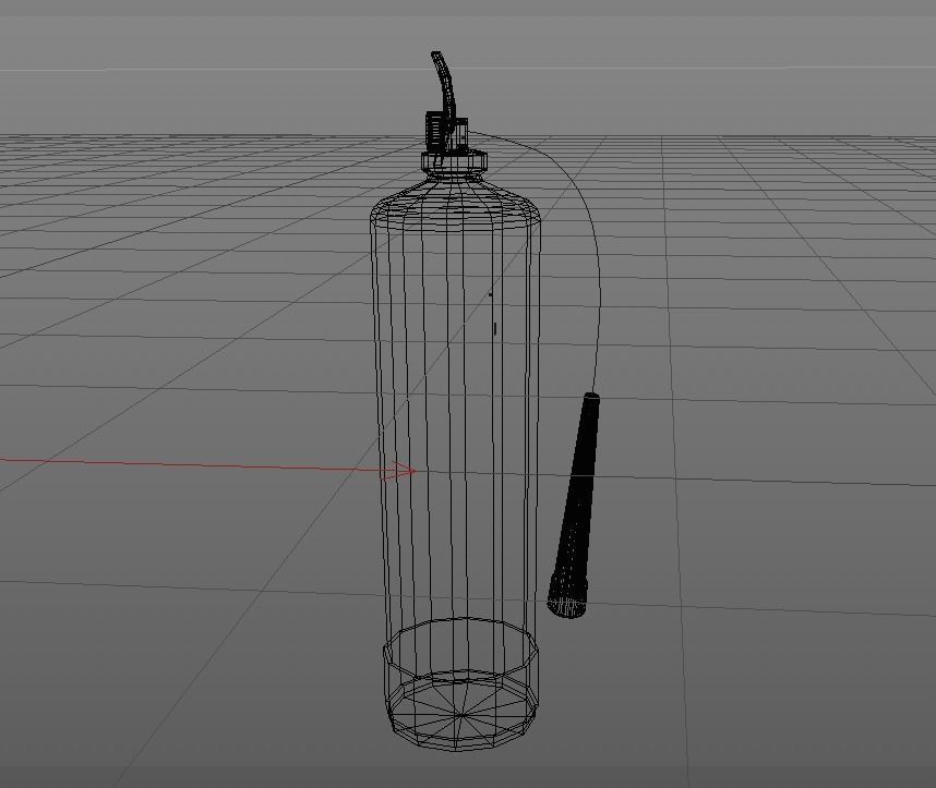 Fire Extinguisher Cylinder 3d Modeling Low-poly 3D model_8