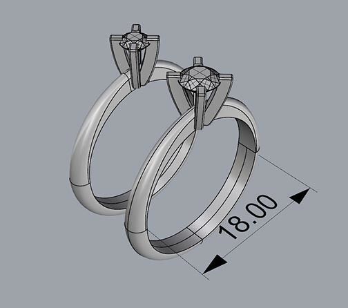 ENGAGEMENT RING 3D print model_4