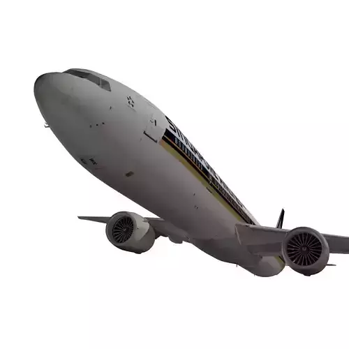 Boeing 777-300ER Singapore Airlines 3D model