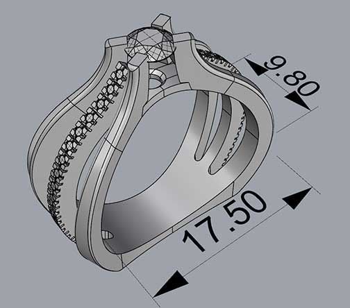 ENGAGEMENT RING 3D print model_4
