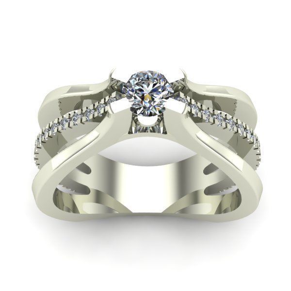 ENGAGEMENT RING 3D print model_1