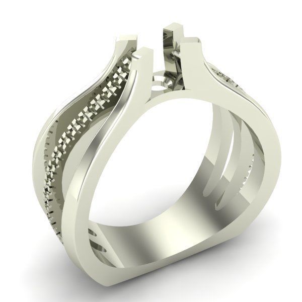 ENGAGEMENT RING 3D print model_3
