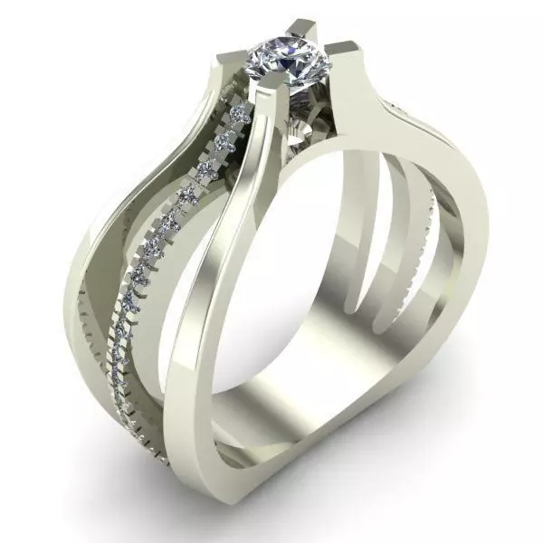ENGAGEMENT RING 3D print model_0