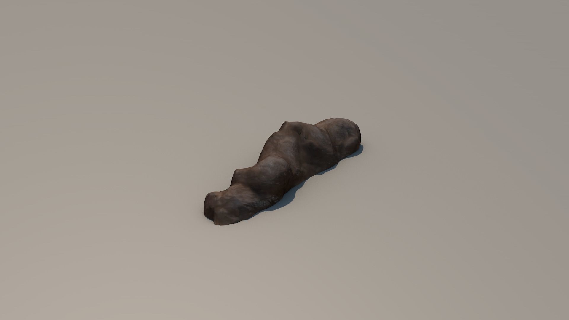 3D SCAN POO SHIT EXCREMENT DUNG Low-poly 3D model_4