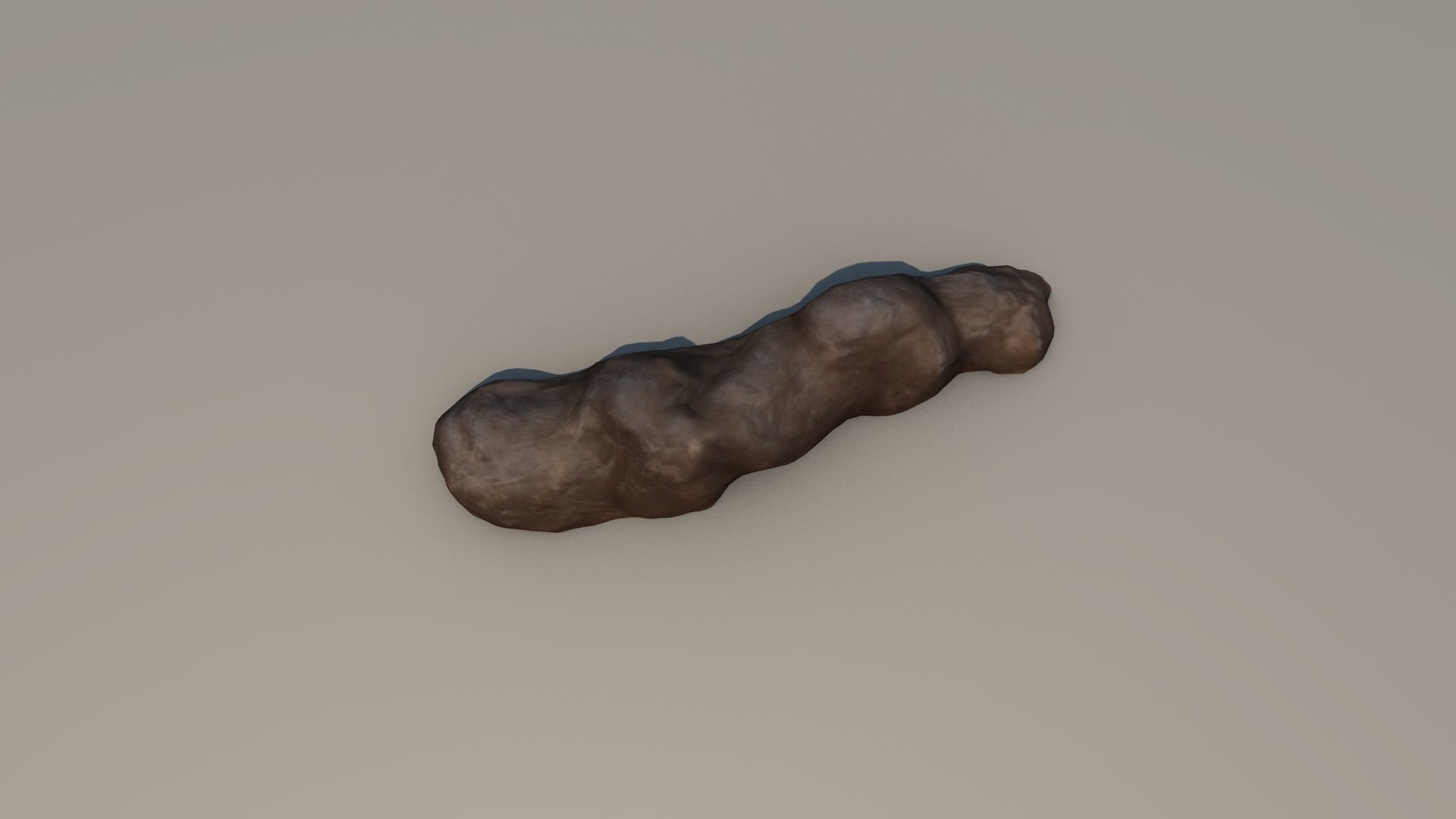 3D SCAN POO SHIT EXCREMENT DUNG Low-poly 3D model_3