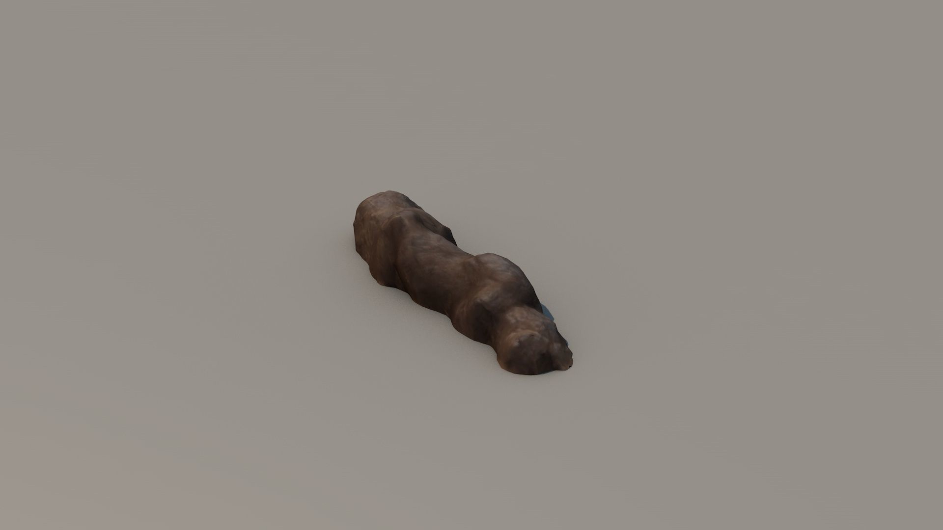 3D SCAN POO SHIT EXCREMENT DUNG Low-poly 3D model_1