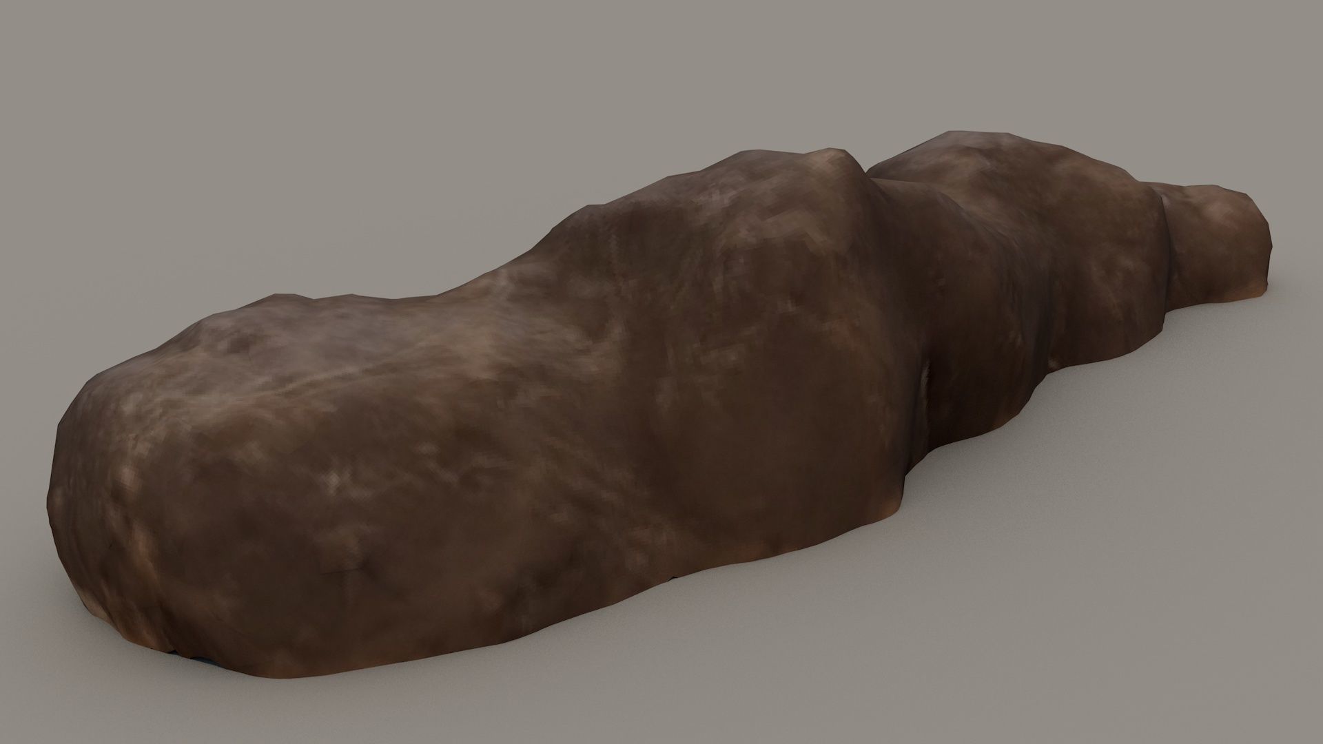 3D SCAN POO SHIT EXCREMENT DUNG Low-poly 3D model_5
