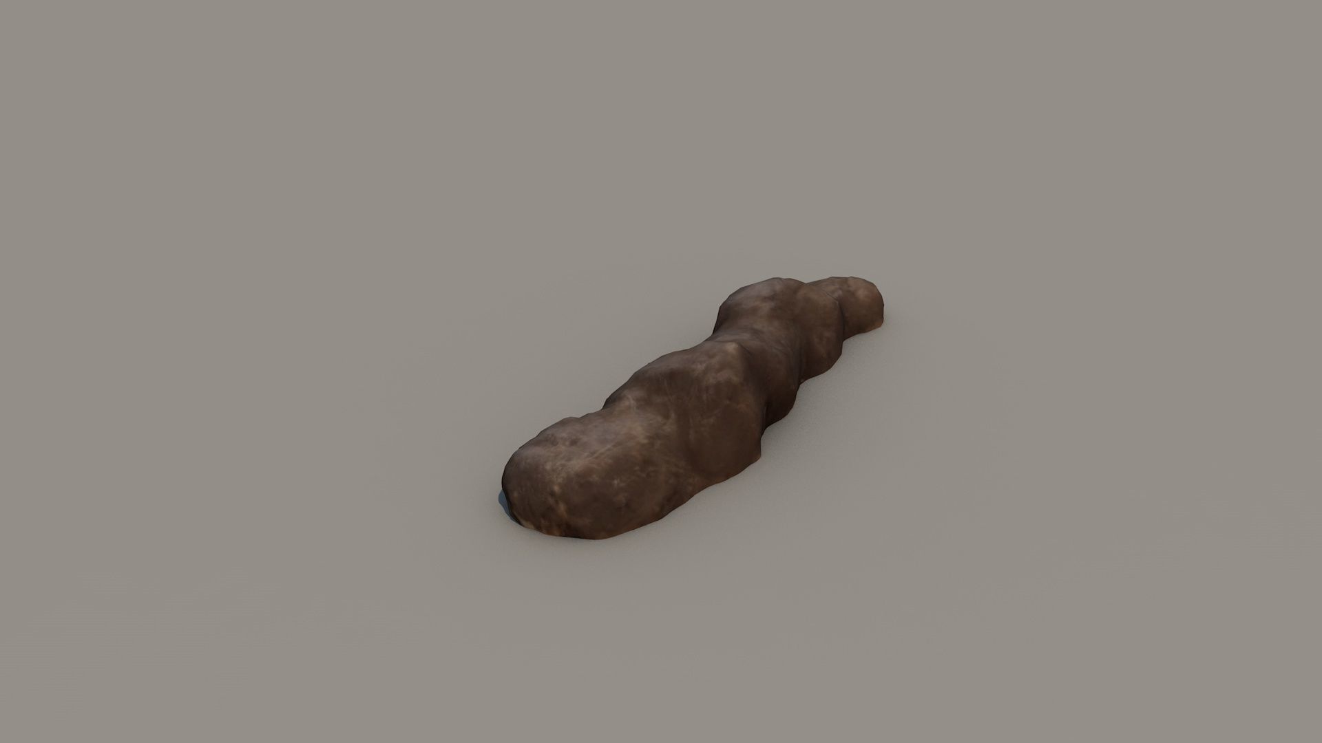 3D SCAN POO SHIT EXCREMENT DUNG Low-poly 3D model_2