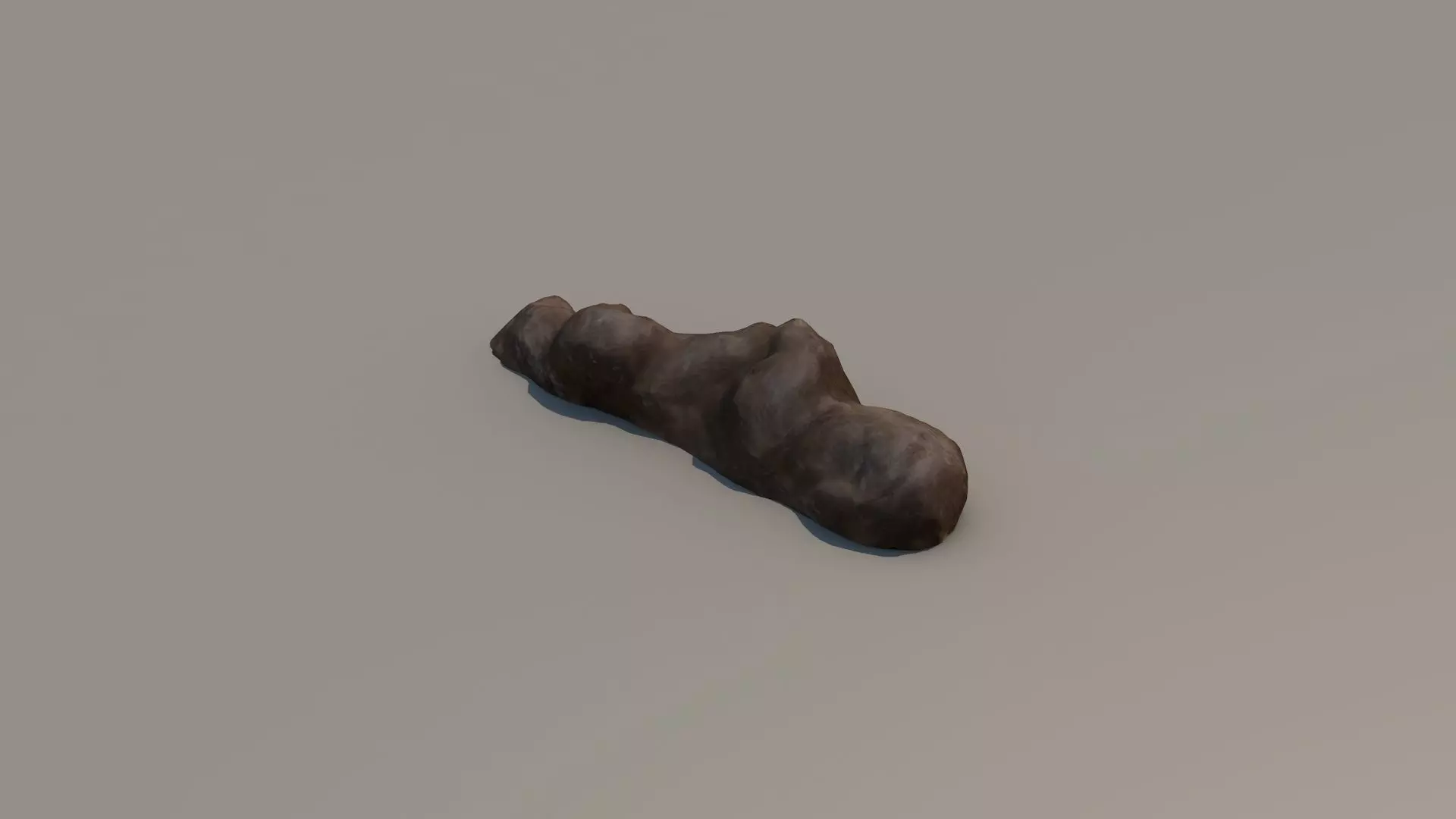 3D SCAN POO SHIT EXCREMENT DUNG Low-poly 3D model_0
