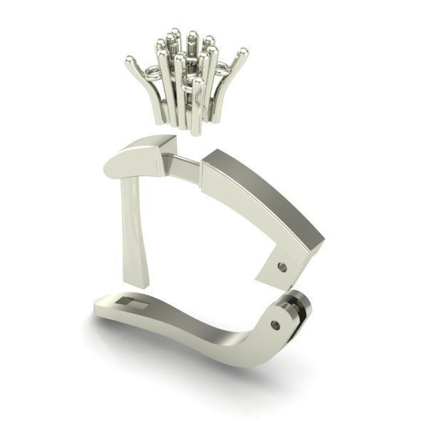 WOMEN EARRINGS 3D print model_3