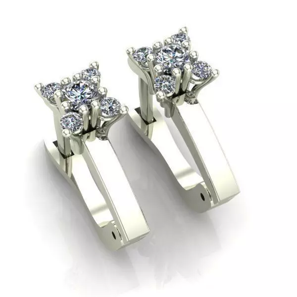 WOMEN EARRINGS 3D print model_0