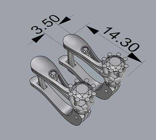 WOMEN EARRINGS 3D print model_4