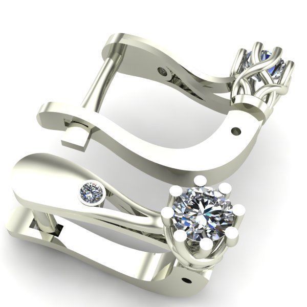 WOMEN EARRINGS 3D print model_2